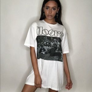 White The Doors band shirt